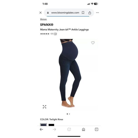 SPANX® Mama Maternity Jean-ish™ Ankle Leggings - Picture 1 of 6